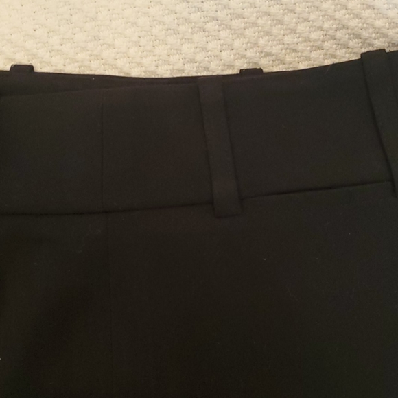 LOFT JULIE wide black slacks pants 8 - Picture 2 of 5